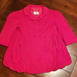 Mom & Me red cord bubble coat
